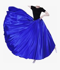 Women's Satin Dance Skirt Multi-Color Adult Performance Costume