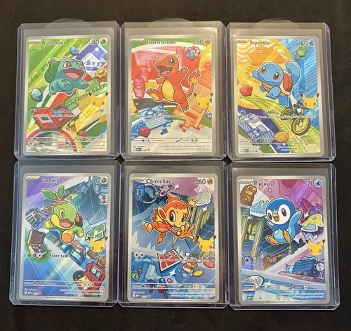 Pokémon TCG First Partners Collection. All Six Cards. Charmander Squirtle Etc