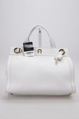Aigner Handtasche Damen Umhängetasche Bag Damentasche Leder Weiß #bps9tqs
