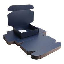 Dark Blue Corrugated Shipping Packaging Box Gifts Wedding Festivals Supply
