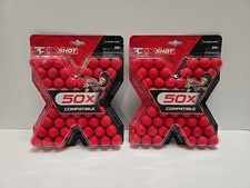 NEW X-Shot Blaster Refill Pack by ZURU 50X Compatible 50 Rounds Ea 2 Pack
