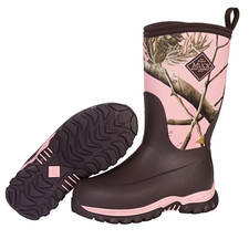 ORIGINAL MUCK BOOT KID  S RUGGED II REALTREE APC BROWN/PINK KIDS SIZE 7