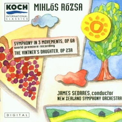 Miklós Rózsa: Symphony in 3 Movements, The Vintner's Daughter -  CD HBVG The