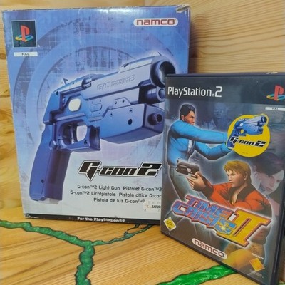 Namco Lightgun NPC-106 G-Con 2 Sony PlayStation 2 PS2 Time Crisis 2 Bundle OVP