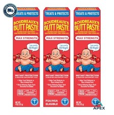 Diaper Rash Cream 4 Oz 3 Pack 40 Percent Zinc Oxide Fragrance Free