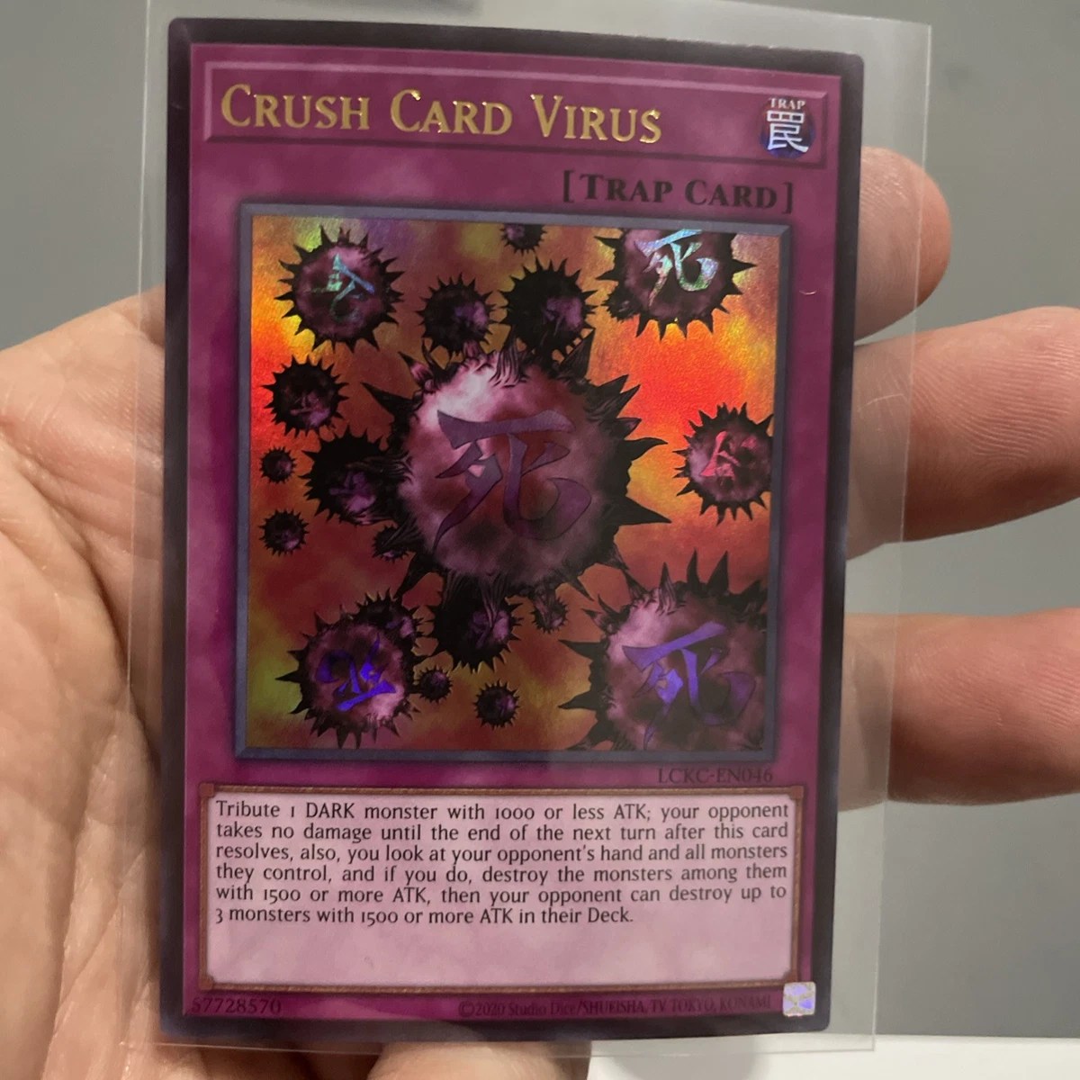 Crush Card Virus Yu-Gi-Oh! TCG Ultra Rare Individual Collectible