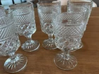 Vintage, Anchor Hocking Wexford, Water Goblets, 6 3/4" T x 3" Dia, Set of 6