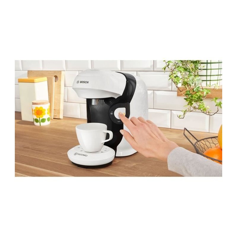 Machine à café multi-boissons TASSIMO BOSCH T11 blanche expresso et thé