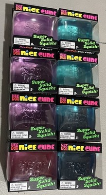 NeeDoh Nice Cube, Blue, Purple,Pink Super Solid Squish!  New Sealed. Lot Of 8