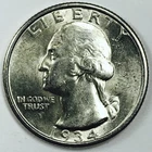 *1934 WASHINGTON QUARTER* *GEM BU+++* *RARE* NR #G4153
