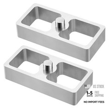1 inch Universal Leaf Spring Lowering Block, 2 Pack Aluminum 1 inch Lower Block