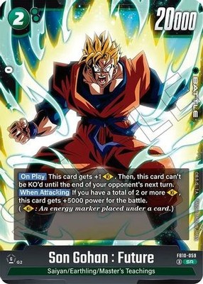 Dragon Ball Super Cross Force Son Gohan : Future FB10-059 SR Holo NM/M