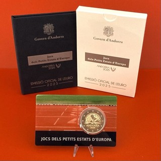 2 Euro Gedenkmünze Andorra 2025 „Spiele der kleinen Staaten Europa" Proof (PP)