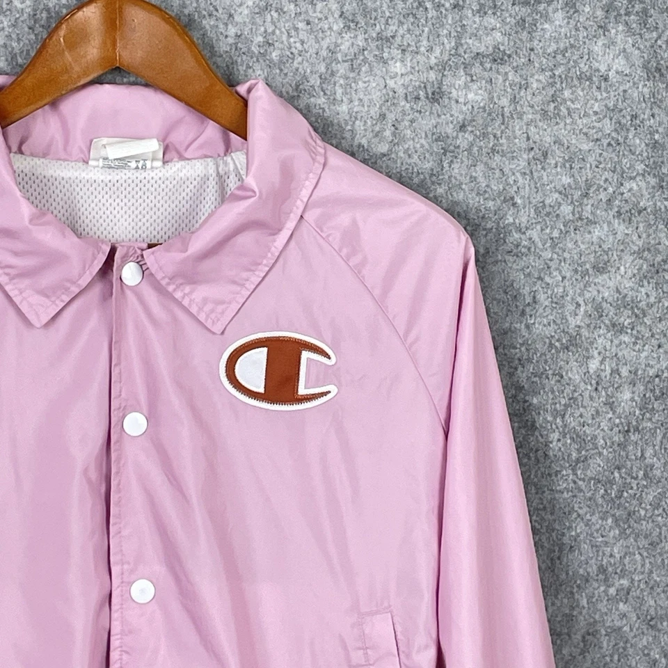 Chaqueta Universitaria Vintage Champion Mujer Años 90 Bebé Rosa Talla S Retro Deportiva Bombardero Foto 2 de 4