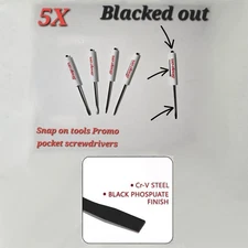 5 Snap on tools Special Edition pocket screwdrivers WHITE PROMO Blacked/Out+gift