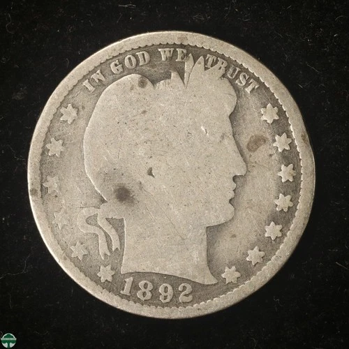 1892-P Barber Quarter - Good Details
