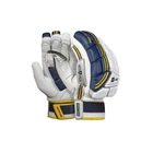 2026 Masuri E Line Batting Gloves - White/Blue/Yellow - Free P&P