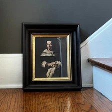 Vtg Framed Art Print by Rembrandt, ‘Portrait of a Lady with an Ostrich Feather'