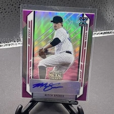 2021 Leaf Metal Draft Mitch Spence XRC Prospect Auto Autograph Pink #3/20