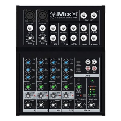 Mackie MIX8 MIX Series 8 Black Disc Jockey Mixer
