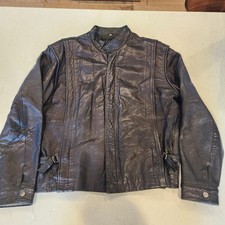Vintage 80s Mario Zarelli Leather Jacket Size 42 Oversized Buttersoft Black