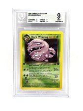 Dark Weezing 31/82 Team Rocket Regular Newly Slabbed!