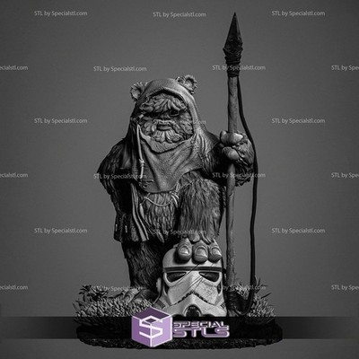 Ewok warrior Resin Sculpture Statue Model Kit  Unpainted/Unassembled