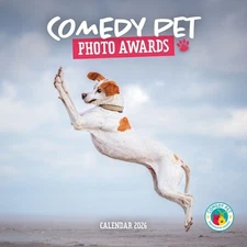 2026 Comedy Pet Photography Awards Wall Calendar by Carousel Calendars