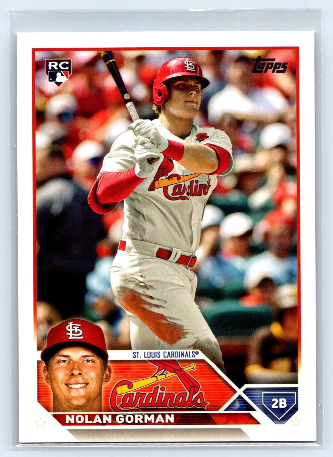 2023 Topps Nolan Gorman #16 RC Rookie St. Louis Cardinals