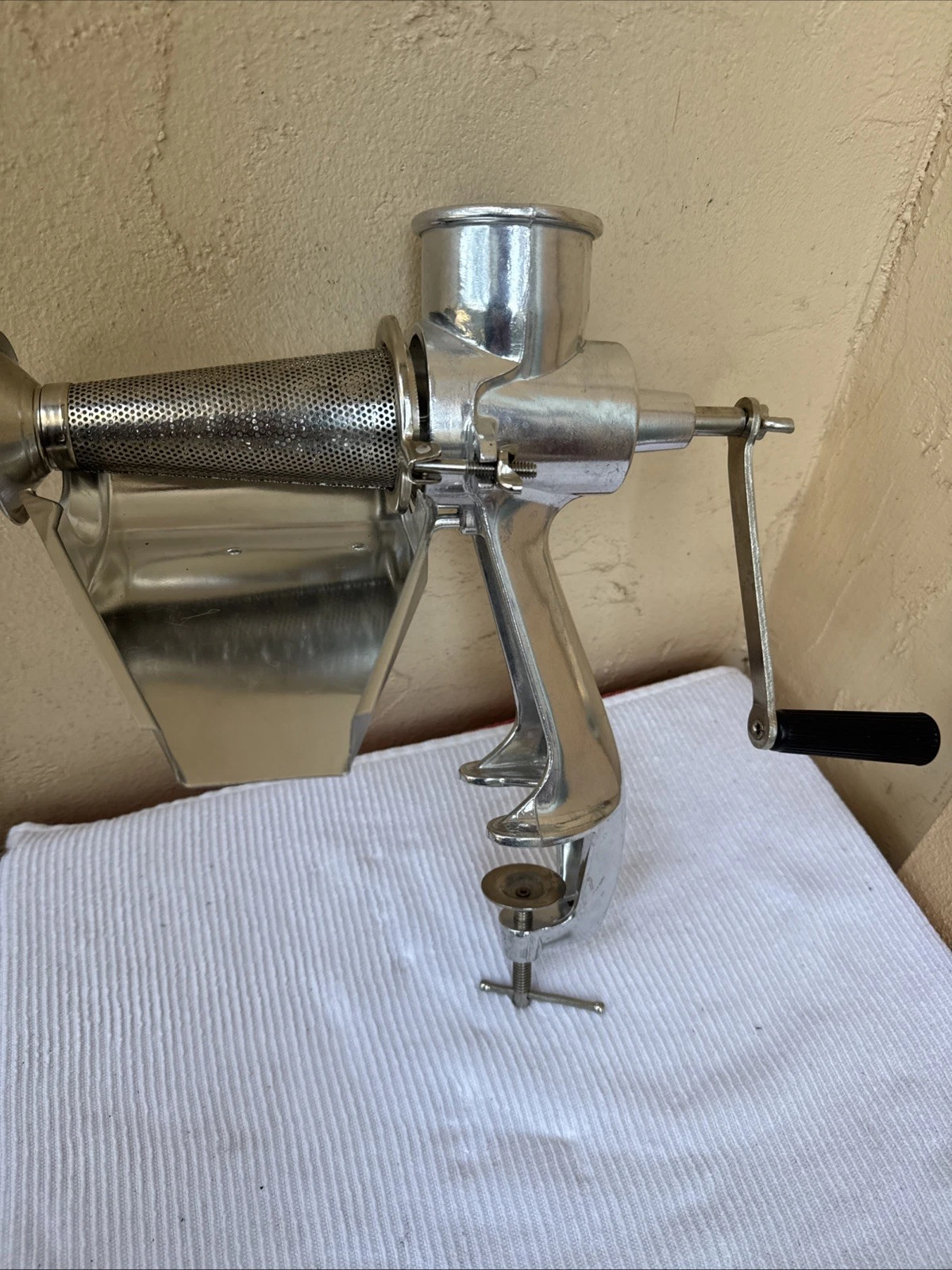 Vintage All-Metal Squeezo III Garden way Strainer Parts-Incomplete Strainer