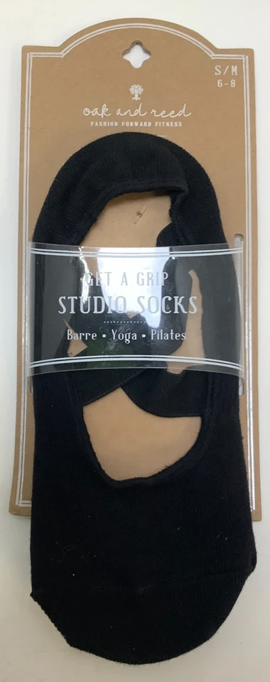 Calcetines de estudio Oak & Reed Get A Grip, S/M (6-8), para mujer, negros, lote de 5 Foto 2 de 3