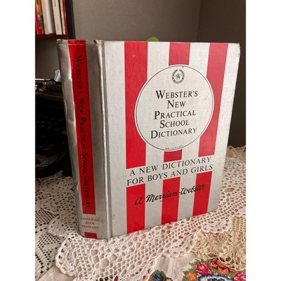 1964 Webster s New Practical School Dictionary   Mid-Century Student, Vintage