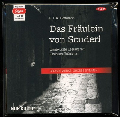 E.T.A. HOFFMANN DAS FRÄULEIN VON SCUDERY Christian BRÜCKNER MP3-CD Hörbuch NEU 