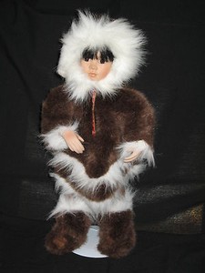 porcelain eskimo doll