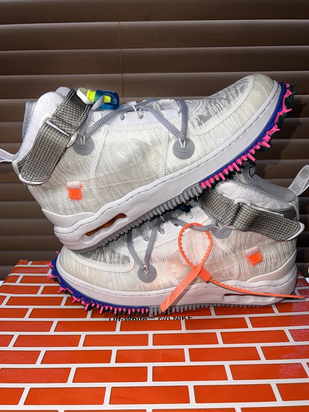 Taglia 9 5 Off White X Nike Air Force 1 Mid White