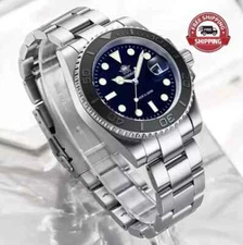 41MM ADDIESDIVE Quartz Men's Dive Watch 200M Waterproof Luminous Stainless NEW