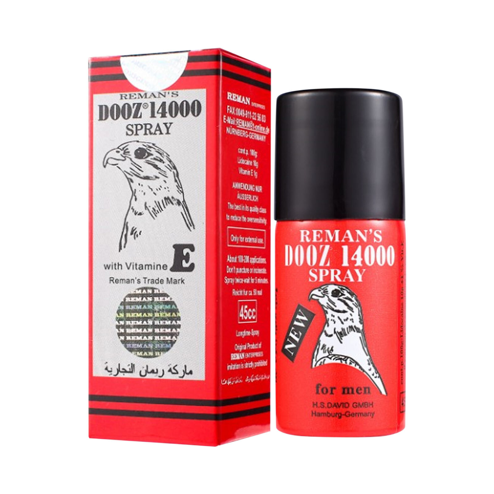 REMAN’S DOOZ14000 Verzögerungsspray für den Mann Verlängert das Sexualleben 45ML