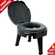 Reliance Products FOLD-to-GO Folding Portable Camping Toilet |300 Pound Capacity