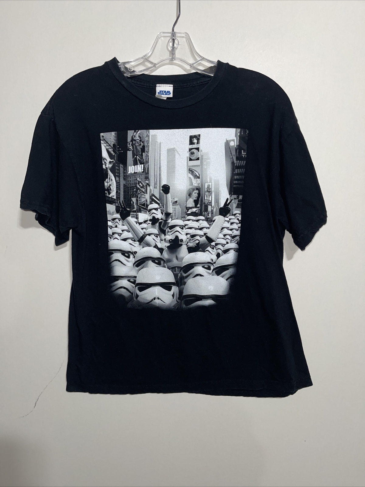 Star Wars Mens TShirt Times Square Stormtrooper Parade Image Medium