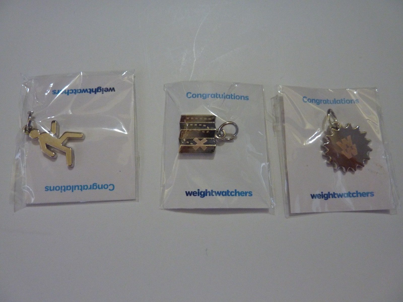 Lot of 3 New Weight Watchers Charms Summer Sun, Running, & Find Your