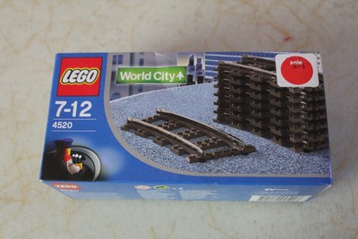 LEGO 4520 SEALED 9V CURVED TRAIN TRACK 8 PIECES PER BOX MAKES 1/2 CIRCLE | eBay