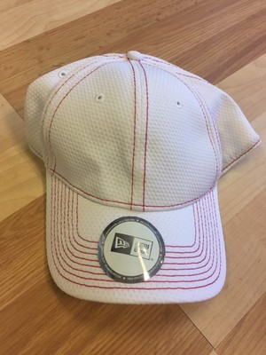 red hat with white bill