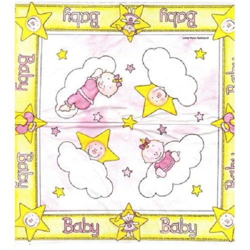 Servietten Mit Häschen-Motiv | 20 Stück | 33x33 Cm | Einseitig Bedruckt Für Serviettentechnik & Basteln