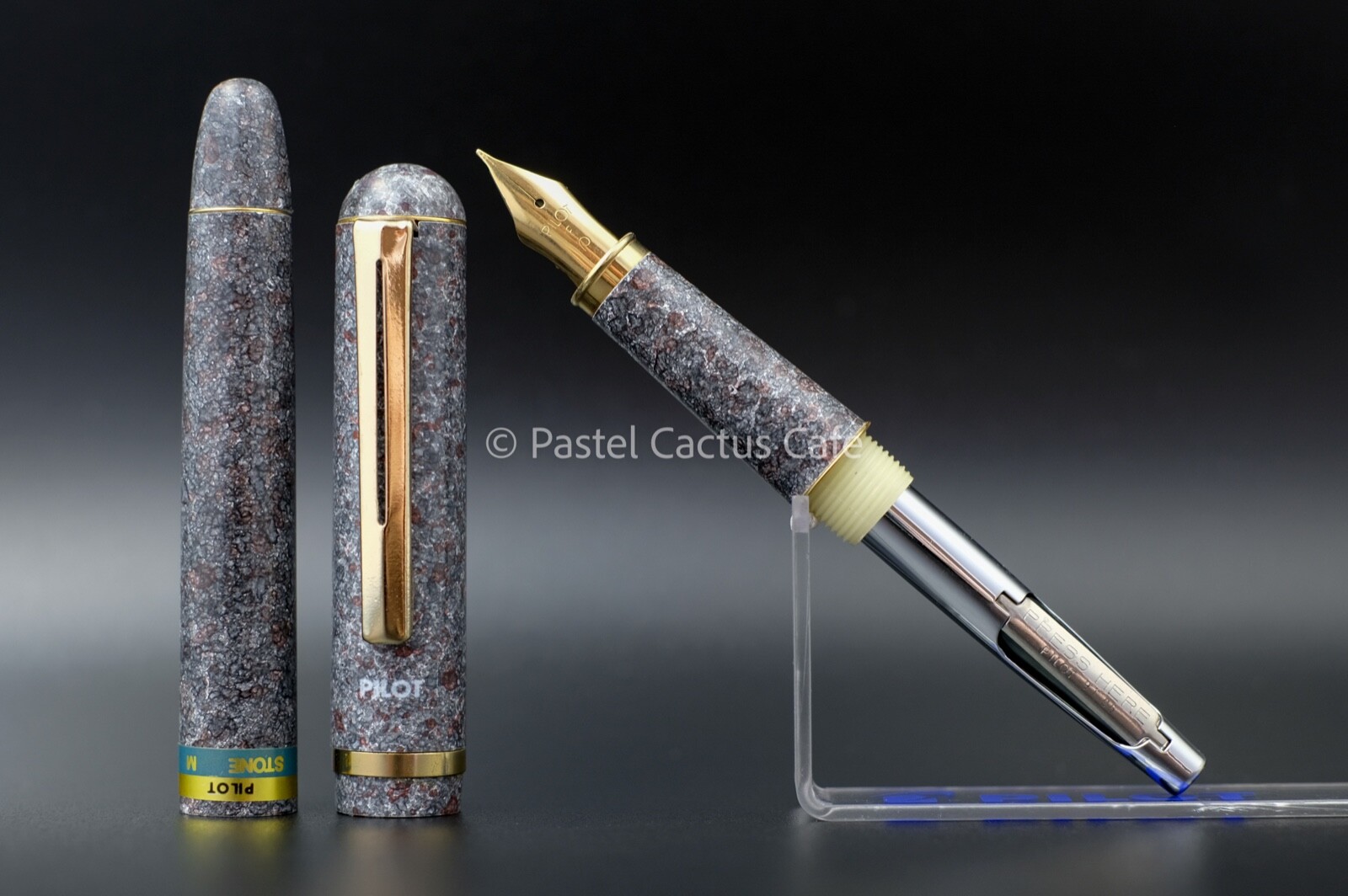 Pilot F "Stone" F Nib Fountain Pen NOS Vintage 1980s Rare Collectible