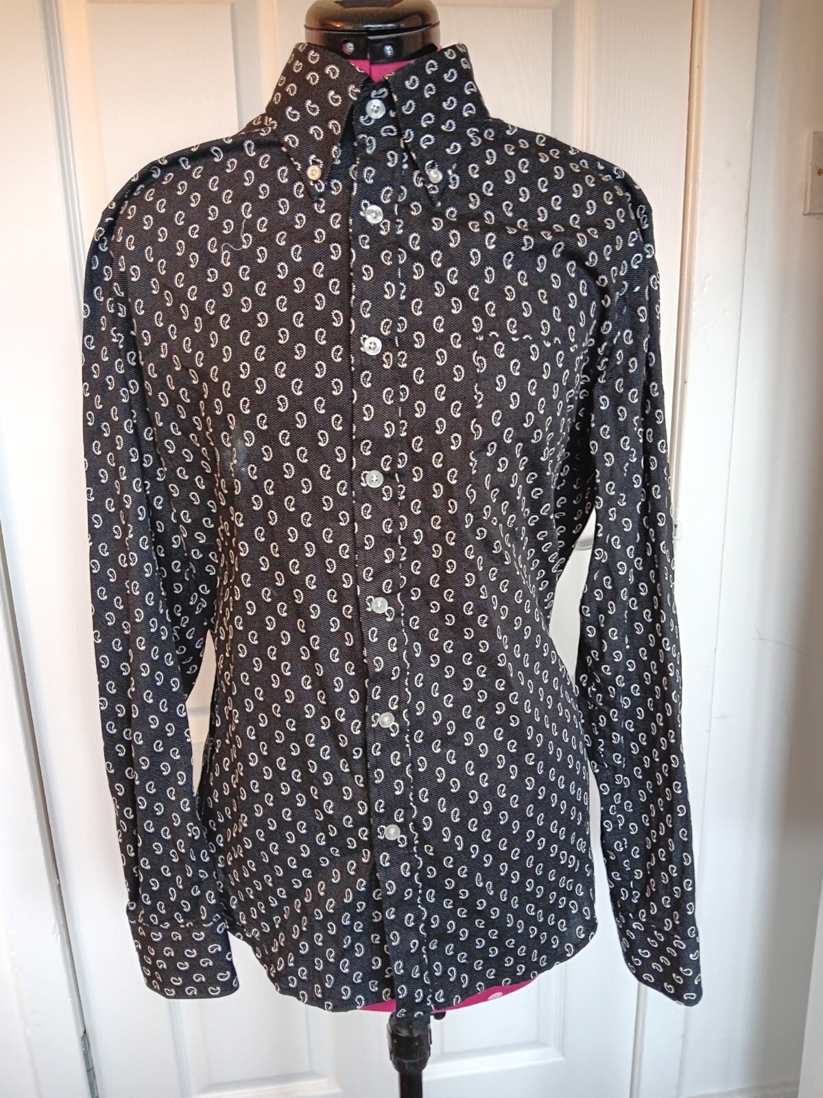 ART GALLERY Shirt Mens XL Paisley Spencer Button Up Long Sleeve eBay