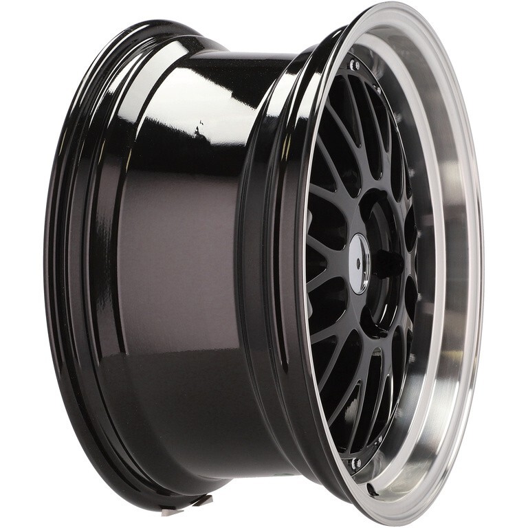 4X 18 inch LM style deep dish BLACK wheels 8J 9J ET35 for BMW E36