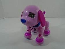 2014 SPIN MASTER--ZOOMER ZUPPIES--INTERACTIVE GEMMA PINK ROBOT PUPPY LOOK 