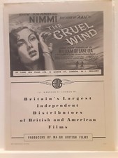The Cruel Wind 1952 EROS Films Original Vintage Movie Print Ad