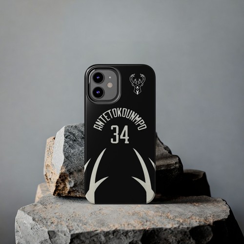 Giannis Antetokounmpo Milwaukee Bucks - Basketball iPhone und Samsung Hülle schwarz - Bild 31 von 43