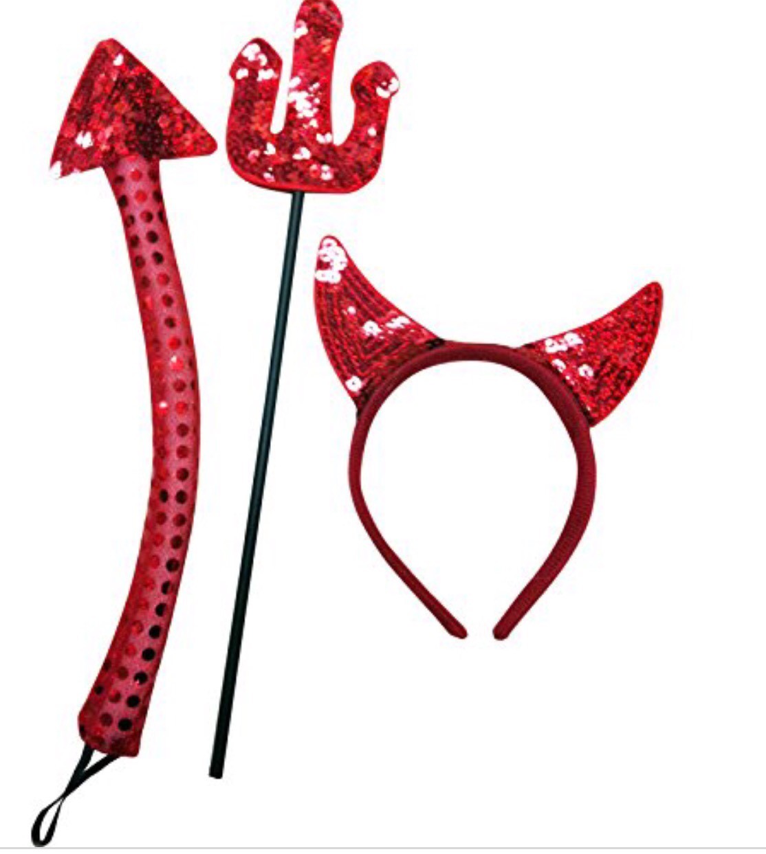 CONJUNTO DIABLESA CON LENTEJUELAS CARNAVAL HALLOWEEN, NUEVO. 8